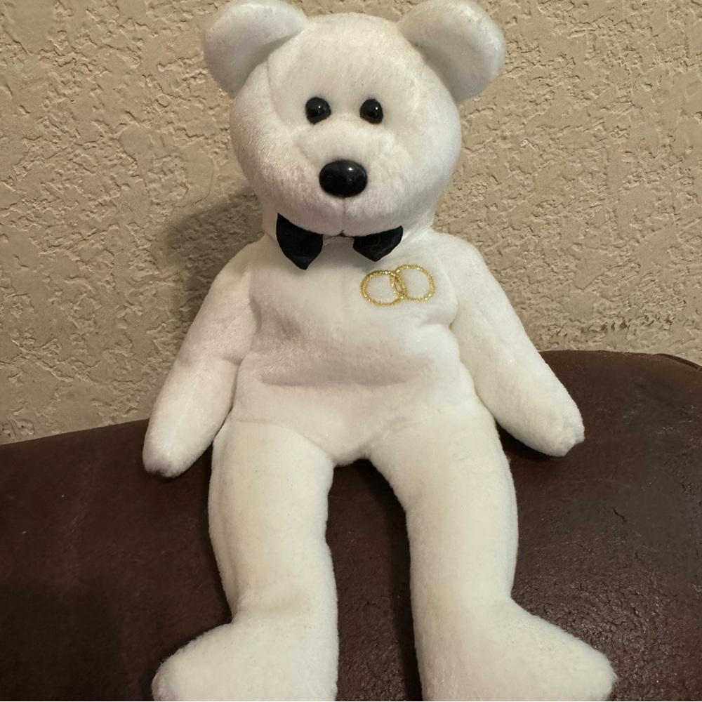 EUC Vintage 2001 Ty Beanie Babies Mr. Groom Bear